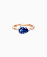 Royal Blue Lab Sapphire / Pear (EW) / 1ct