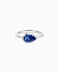 Royal Blue Lab Sapphire / Pear (EW) / 1ct