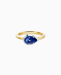 Royal Blue Lab Sapphire / Pear (EW) / 1ct