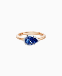 Royal Blue Lab Sapphire / Pear (EW) / 1ct