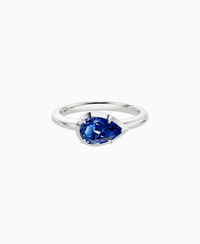 Royal Blue Lab Sapphire / Pear (EW) / 1ct
