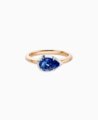 Royal Blue Lab Sapphire / Pear (EW) / 1ct