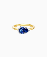 Royal Blue Lab Sapphire / Pear (EW) / 1ct