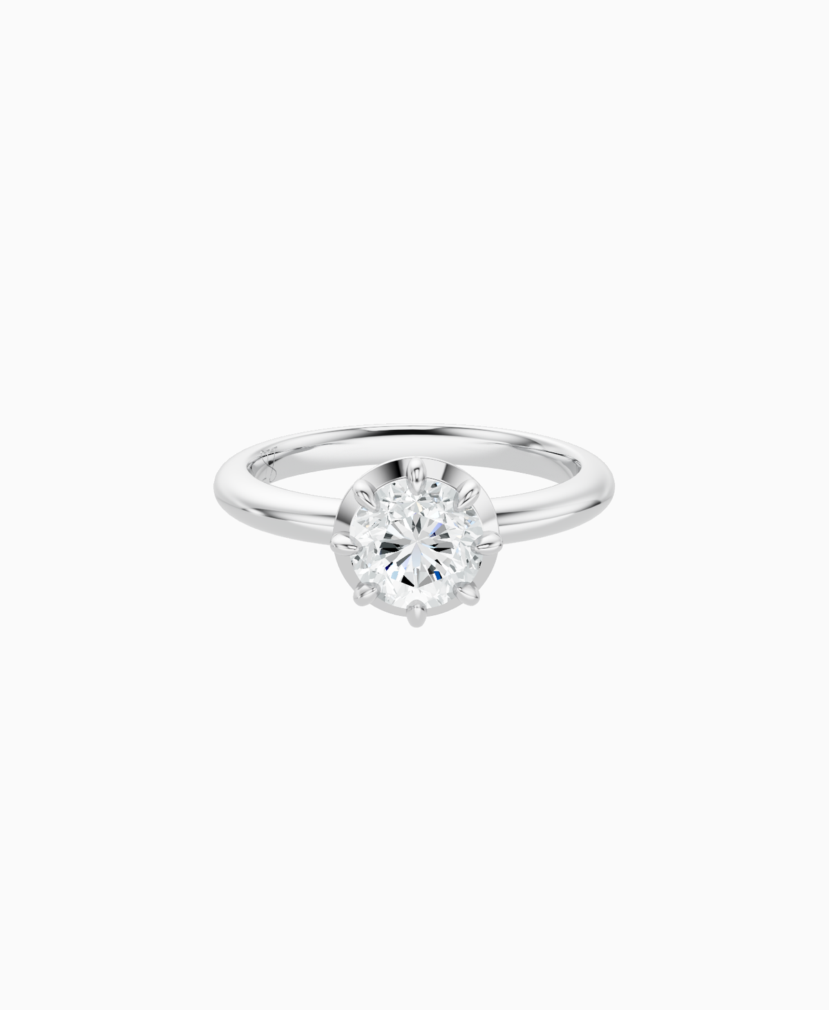 Georgian Pinky Ring - 9K White Gold