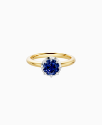 Royal Blue Lab Sapphire / Round / 1ct