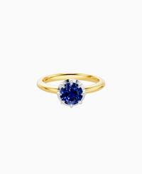 Royal Blue Lab Sapphire / Round / 1ct