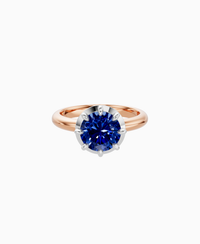 Royal Blue Lab Sapphire / Round / 2ct