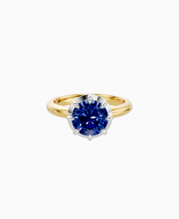 Royal Blue Lab Sapphire / Round / 2ct