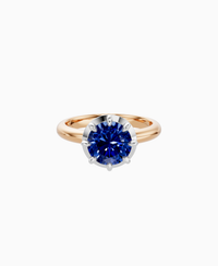 Royal Blue Lab Sapphire / Round / 2ct