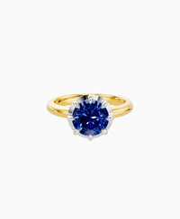 Royal Blue Lab Sapphire / Round / 2ct