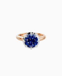 Royal Blue Lab Sapphire / Round / 2.5ct