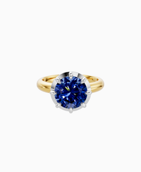 Royal Blue Lab Sapphire / Round / 3ct