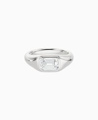 White Lab Diamond / Emerald / 1ct