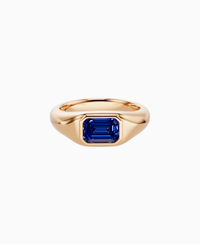 Royal Blue Lab Sapphire / Emerald / 1ct