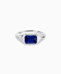 Royal Blue Lab Sapphire / Emerald / 1.5ct