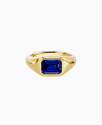Royal Blue Lab Sapphire / Emerald / 1.5ct