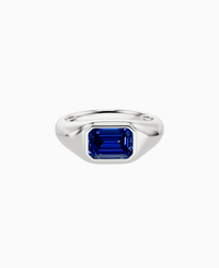 Royal Blue Lab Sapphire / Emerald / 1.5ct