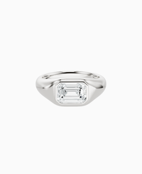 White Lab Diamond / Emerald / 1.5ct