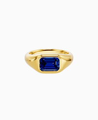 Royal Blue Lab Sapphire / Emerald / 1.5ct
