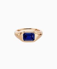 Royal Blue Lab Sapphire / Emerald / 1.5ct