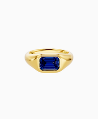 Royal Blue Lab Sapphire / Emerald / 1.5ct