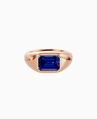 Royal Blue Lab Sapphire / Emerald / 2ct