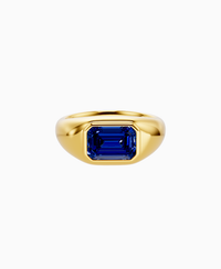 Royal Blue Lab Sapphire / Emerald / 2ct