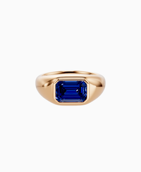 Royal Blue Lab Sapphire / Emerald / 2ct