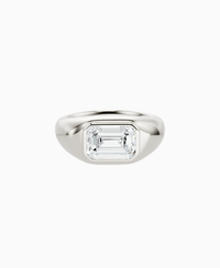 White Lab Diamond / Emerald / 2ct