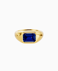 Royal Blue Lab Sapphire / Emerald / 2ct