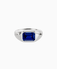 Royal Blue Lab Sapphire / Emerald / 2ct