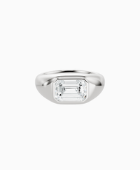 White Lab Diamond / Emerald / 2ct