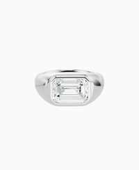 White Lab Diamond / Emerald / 3ct