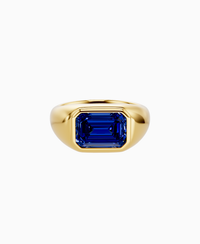 Royal Blue Lab Sapphire / Emerald / 3ct