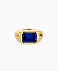 Royal Blue Lab Sapphire / Emerald / 3ct