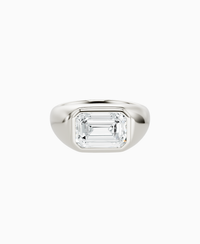 White Lab Diamond / Emerald / 3ct