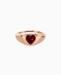Pigeon Blood Lab Ruby / Heart / 1ct
