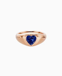 Royal Blue Lab Sapphire / Heart / 1ct