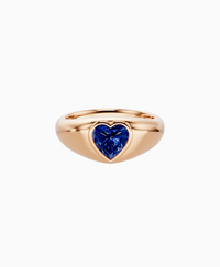 Royal Blue Lab Sapphire / Heart / 1ct
