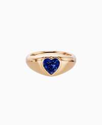 Royal Blue Lab Sapphire / Heart / 1ct