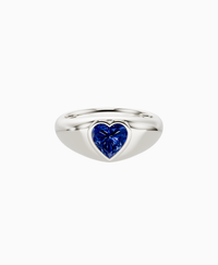 Royal Blue Lab Sapphire / Heart / 1ct