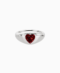 Pigeon Blood Lab Ruby / Heart / 1ct