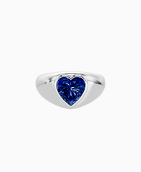Royal Blue Lab Sapphire / Heart / 2ct