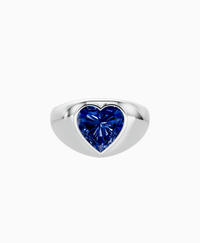 Royal Blue Lab Sapphire / Heart / 3ct