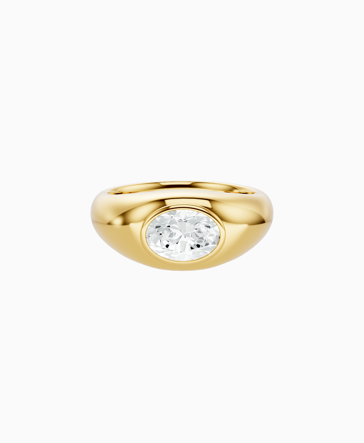 Heritage Bezel Signet Ring - 9K Yellow Gold