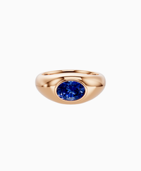 Royal Blue Lab Sapphire / Oval / 1ct