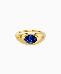 Royal Blue Lab Sapphire / Oval / 1ct
