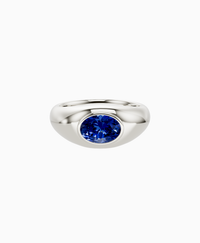 Royal Blue Lab Sapphire / Oval / 1ct