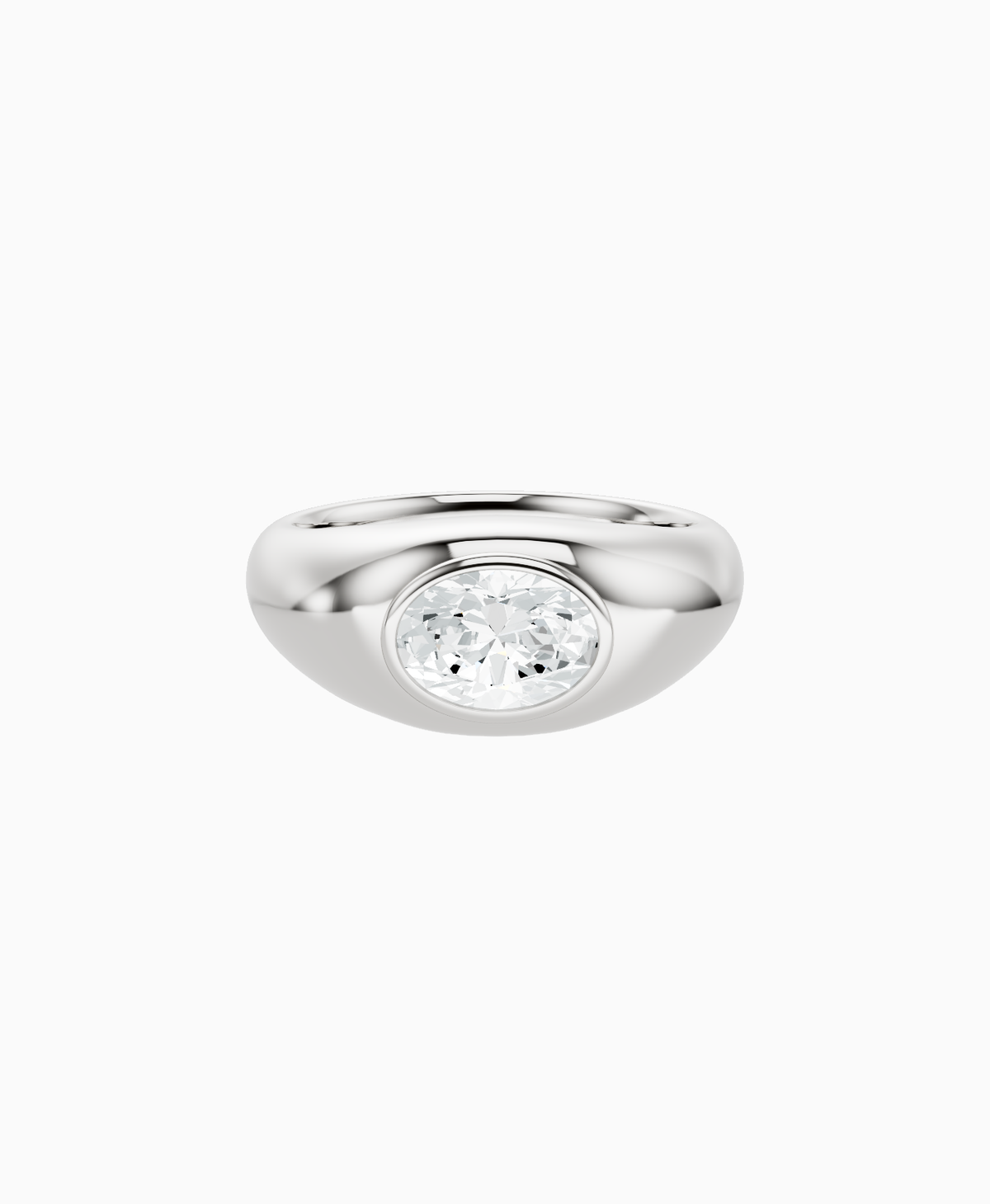 Heritage Bezel Signet Ring - Platinum