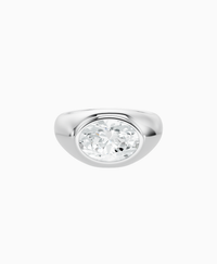 White Lab Diamond / Oval / 2.5ct